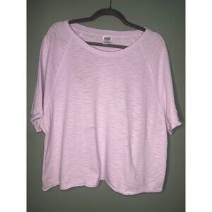 PINK Victoria’s Secret XL Boxy Dolman Sleeve Top Lilac Relaxed Slouchy Fit Boxy
